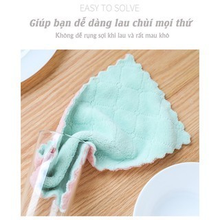[Combo] Khăn lau bếp đa năng 2 mặt siêu thấm nước , kích thước 13x21cm