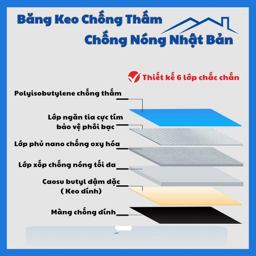 Băng Keo Chống Thấm Nhật Bản Siêu Dính Chống Thấm Dột Dán Mai Tôn, Vết Lỗ Thủng