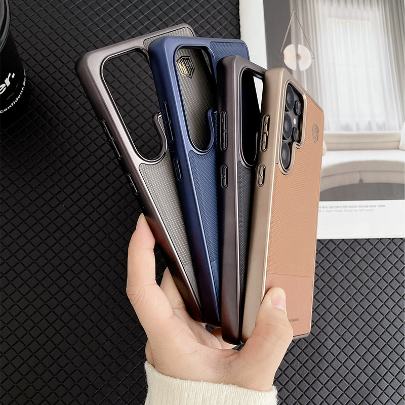 Dành Cho S23 S24 S25 Ultra Plus Ốp điện thoại KIGC Ultimate Perfection Series Matte Leather Back Cover