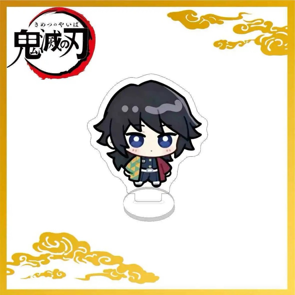 Anime Demon Slayer Acrylic Stand 5cm Character Tokitou Muichirou Kanroji Mitsuri Uzui Tengen Cartoon Cosplay Pendant Acc
