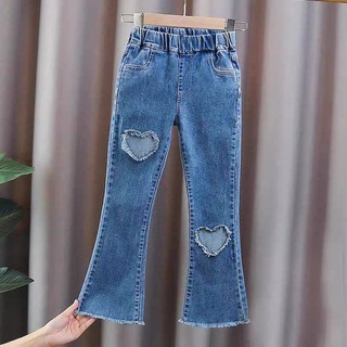 QuầN Jeans ốNg Loe Phong CáCh HàN QuốC MớI, ThíCh HợP Cho Bé GáI Từ 5 12 QuầN ốNg RộNg Cho Bé GáI
