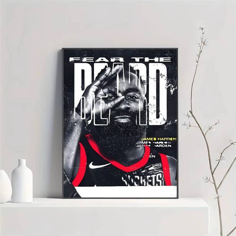 James Harden Poster HD Poster Nhà, Phòng, Thanh, Cafe Tranh Treo Tường Nghệ Thuật Trang Trí