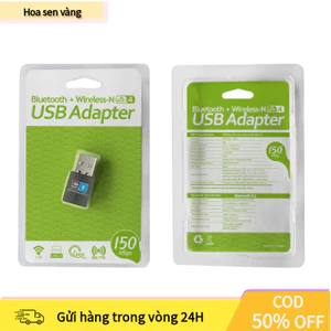 【24H】USB Thu Sóng Wifi Và Bluetooth 150Mbps, Dùng Cho Máy Tính PC Và Laptop Bị Hỏng Wifi Hoặc Bluetooth, Chuyên Cho
