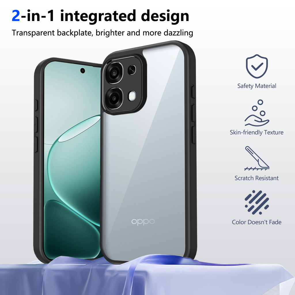 Ốp lưng OPPO A6 Pro 5G Vỏ trong suốt mờ thời trang cho Ốp điện thoại OPPO A6 Pro