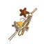 Yoo Dễ Thương Túi Charm Mặt Dây Chuyền Móc Khóa Ngôi Sao Búp Bê Bện Dây Móc Khóa Túi Quyến Rũ Cho Ba Lô Ví Túi Xách Trang Trí