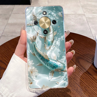 Dành Cho Honor X9d 2025 Ốp Lưng Trong Suốt Sang Trọng Dễ Thương Thỏ Tình Yêu Ngộ nghĩnh TPU Mềm Silicon Ốp lưng Honor X9d 5G Trong Suốt Ốp Lưng