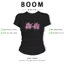 BOOM Áo Baby Tee Nữ Cotton Ôm Body-Áo Thun Ngắn Tay Y2K In Hình PhongCách Mùa Hè, Cổ Tròn Hàng Đầucách hàn quốc phong722