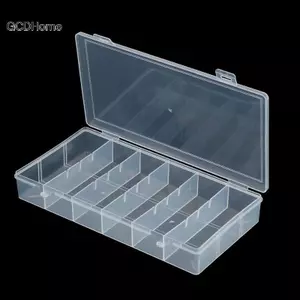 GCDHome 6 Lưới Nhựa Hộp Bảo Quản Thiết Thực Hộp Dụng Cụ Trong Suốt PP Hộp Hạt Trang Sức Hộp Trưng Bày Hộp Đựng HOT