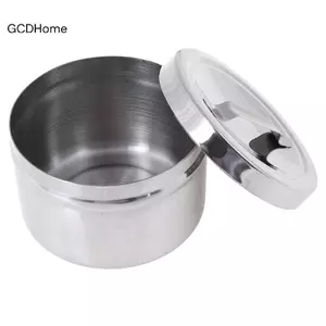 GCDHome Thép không gỉ y tế bình đựng bông khử trùng Bình chứa HOT