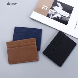 Ví kinh doanh DELMER Thẻ ngân hàng Da PU Nam Nữ Túi đựng di động