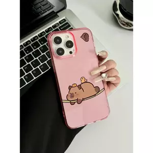 Nằm sấp gấu nâu Ứng dụng iPhone 1716 promax trường hợp iPhone 15P mới 14/11/12/13