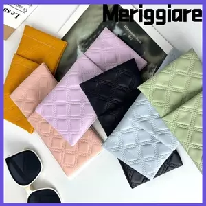 Túi đựng kính MERIGGIARE, Túi đựng kính râm da PU chống thấm nước, Kính râm cao cấp một / hai lớp di động dành cho phụ kiện kính mắt du lịch