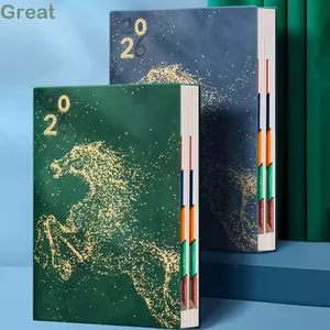 Tạp chí lập kế hoạch GREAT, Năm con ngựa 400 trang A5 Người lập kế hoạch hàng năm, 2026 Văn phòng sổ tay học thuật Trung Quốc tự kỷ luật di động
