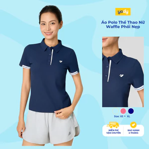 Áo Polo Nữ Yody Thể Thao Waffle Phối Nẹp WAPO26A012