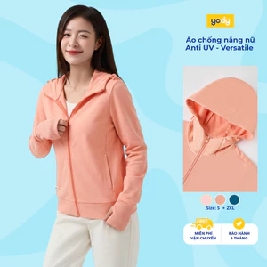 Áo chống nắng nữ YODY đa năng có mũ thoáng mát chống tia UV WCSJ26A002