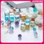 JASMINE Hình Chữ Nhật Khuôn Silicon Vuông Hạt Bóng 6 Lỗ DIY Epoxy Trang Sức Mặt Dây Chuyền Khuôn JASMINE