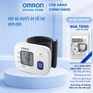 Máy Đo Huyết Áp Cổ Tay Omron HEM-6161