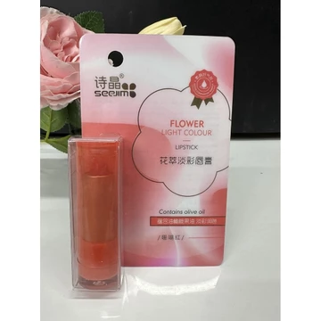 Shijing Hoa Chiết Xuất Màu Sắc Ánh Sáng Son Môi Dưỡng Ẩm Chống Khô Nước Ánh Sáng Thay Đổi Nhiệt Độ Son Môi Hoa Anh Đào Hồng Sức Sống Ánh Trang Điểm Không Trang Điểm