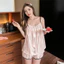 Bộ đồ dài yếm sọc dành cho nữ để thư giãn trong nhà Hàng ngày Nghỉ ngơi tại nhà Giải trí Ngoài trời Mặc hàng ngày