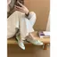 TT Rỗng Mary Jane Giày Nữ Đế Bằng Dây Đeo Bằng Da Thật Tất Cả Trận Đấu Giày Ba Lê Thoải Mái Giày Đơn