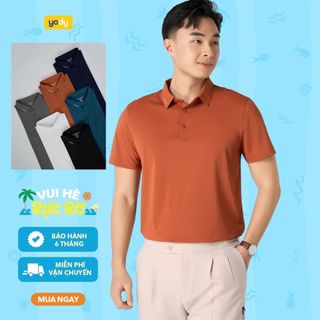 Áo polo nam cafe.da™ mát mịn seamless YODY chạm mát lạnh thoải mái MAPO25S033
