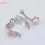HFSHY Pha Lê Kim Cương Giả Rỗng Bướm Bụng Nút Nhẫn Thời Trang Rốn Móng Tay Cho Nữ Thép Không Gỉ Gợi Cảm Cơ Thể Xuyên Trang Sức VN