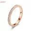 HFSHY Thời Trang Đơn Giản Đẹp Nhẫn Kim Cương Kẻ Sọc Thép Không Gỉ Sáng Bóng Nhẫn Dành Cho Nữ Ánh Sáng Sang Trọng Cặp Đôi Nhẫn VN