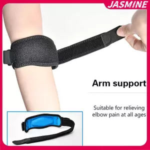 JASMINE 1 Có Thể Điều Chỉnh Khuỷu Tay Hỗ Trợ Bóng Rổ Tennis Golf Khuỷu Tay Hỗ Trợ Dây Đeo Khuỷu Tay Miếng Lót Bên Đau Hội Chứng Viêm Khớp JASMINE