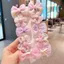 Bộ kẹp tóc BRBRAA 10 chiếc, Kẹp tóc hoa tuyn nhiều kích thước, Màu Pastel ngọt ngào Organza Nơ nhẹ Tóc Barrettes cho bé gái