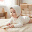 THEGIRL8B Mũ Ren Cho Bé, Mũ Chống Nắng Mùa Hè Hoa Trắng, Công Chúa Đơn Giản Thoáng Khí Hoa Sơ Sinh Mũ Trẻ Em