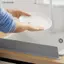 Ziyulinyuk Silicone Bồn Rửa Chén Bắn Vệ Nhà Bếp Mặt Bàn Có Thể Tái Sử Dụng Thanh Heightenin Tấm Vách Ngăn Nước Splash Bồn Rửa Bảo Vệ vách ngăn VN