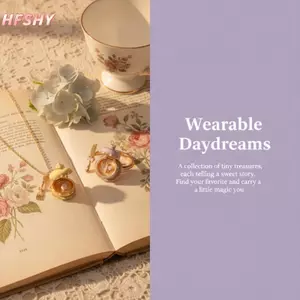 HFSHY Dễ Thương Món Tráng Miệng Hộp Bánh Loet Nelace Handmade Men Mặt Dây Chuyền Giữ Hình Nhẫn Nhỏ Cho Bé Gái Tình Bạn Quà Tặng Bất Ngờ VN