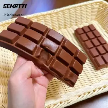 SEMATTI Squishy tăng chậm, Đồ chơi bóp tay sô cô la mô phỏng thư giãn Fidget, Đồ chơi làm dịu Squishes Fidget Kết cấu mềm Đồ chơi giảm căng thẳng phục hồi chậm Giảm lo âu