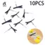 10 Kẹp Tóc Kim Loại 4cm Có Đầu Mùa Xuân Cá Sấu Kẹp Cho Handmade DIY Cơ Bản Đa Năng Kẹp Tóc Sáng Tạo Mũ Mới