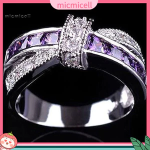 MIC _ Ring Dây đeo ngón tay hợp kim trang trí dát kim cương giả cho bữa tiệc