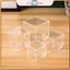 Hộp Nhựa POWER Hộp Bảo Quản Đa Kích Thước Bền Có Nắp Lật Hộp Nhựa Acrylic Trong Suốt Chống Bụi Trang Trí Tiệc.