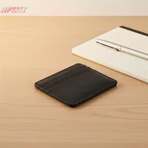 HFSHY Tối Giản Da Siêu Mỏng Đựng Thẻ Slim 4 Khe ID Bank Case Nhẹ Ví Di Động Quà Tặng Cho Bạn Bè Gia Đình VN