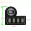 GE 10 Chiếc Cho Maki BL1830 Pin Li-ion LED Chìa Khóa Stier Nhãn Dụng Cụ Phụ Kiện Pin Li-ion LED Chìa Khóa Stier Nhãn Dụng Cụ VN