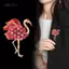 AqToCna Thời Trang Tính Khí Động Vật Pha Lê Flamingo Thổ Cẩm Dành Cho Nữ Quần Áo Áo Áo Phụ Kiện Quà Tặng AqToCna