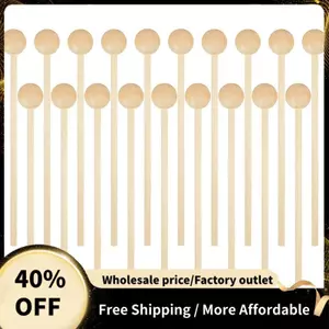 20 Chiếc Mạch Viền Gỗ Bộ Gõ Glockenspiel Xylophone Mallets Gậy Gỗ Nhỏ Nhạc Trống Chuông, 8.2 Inch