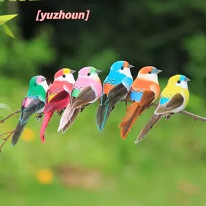 1 Con Chim Nhân Tạo Dễ Thương Xốp Giả Động Vật Mô Phỏng Lông Chim Đồ trang trí Tit DIY Thủ Công Trang Trí Sân Vườn Nhà