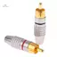2 Đầu Nối RCA Nam Bộ Chuyển Đổi Cắm Không Hàn Cho Cáp Âm Thanh Cắm Video Camera Quan Sát Bộ Chuyển Đổi Cáp Không Hàn mới