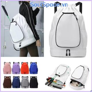 Túi Vợt Bóng Rổ SOULSPACE, Ba Lô Vợt Cầu Lông Đa Năng Dung Tích Lớn, Chống Thấm Nước Có Túi Giày Thể Thao