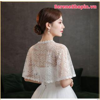 SERENE Cô Dâu Khăn Choàng Cosplay Tuyn Khăn Choàng Cô Dâu Quấn Mềm Áo Choàng Cưới