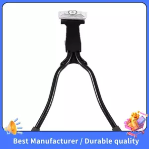Hợp kim hai chân gắn trung tâm xe đạp xe đạp Kick Stand Đen chu kỳ 26 inch