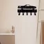 HELLOYOUNG Móc Treo Tường Kim Loại Cổ Điển Móc Chìa Khóa Ô Tô Màu Đen Phong Cách Tổ Chức Trang Trí Nhà Cho Phòng Ngủ Phòng Khách Quà Tặng Thiết Thực