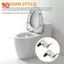 2 Chiếc Mới Bộ Vít Ghế Vệ Sinh Top Fix Bản Lề Gói Sửa Chữa Dụng Cụ Thay Thế