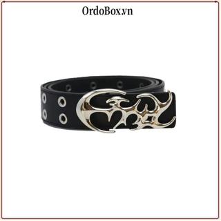 Thắt lưng ORDOBOX da PU, điều chỉnh được, khóa rỗng - Phụ kiện thời trang