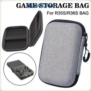 DWELLCO 1 Chiếc Túi Bảo Quản Máy Chơi Game, Máy Chơi Game Cứng EVA, Túi Đựng Dây Kéo Bền Di Động Chống Trầy Xước Túi Bảo Vệ Chống Rơi Cho R36S / R35S