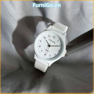 Đồng hồ đeo tay FURNIGO, Đồng hồ thạch anh thông thường bằng dây đeo silicon, Đồng hồ thạch anh học sinh nhiều màu có thể điều chỉnh